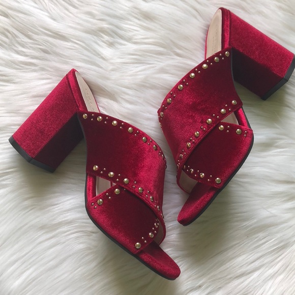 Cole Haan Shoes - Cole Haan Gabby Studded Slip-On Block Heel Sandal